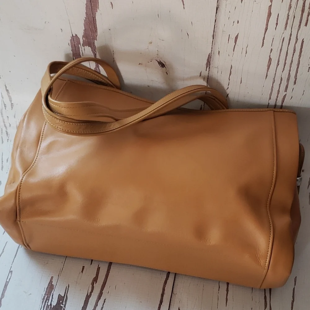 Longchamp cognac hobo bag